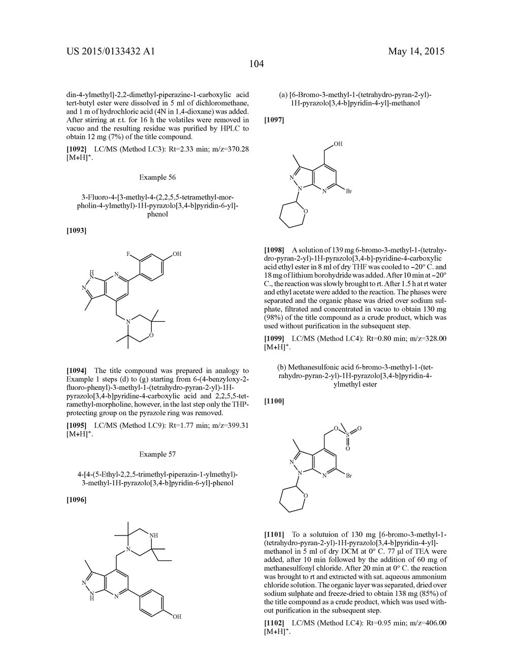 SUBSTITUTED 6-(4-HYDROXY-PHENYL)-1H-PYRAZOLO[3,4-B]PYRIDINE DERIVATIVES AS     KINASE INHIBITORS - diagram, schematic, and image 105