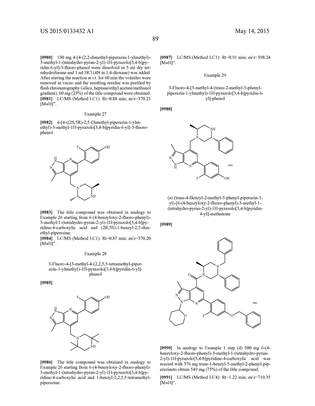 SUBSTITUTED 6-(4-HYDROXY-PHENYL)-1H-PYRAZOLO[3,4-B]PYRIDINE DERIVATIVES AS     KINASE INHIBITORS - diagram, schematic, and image 90