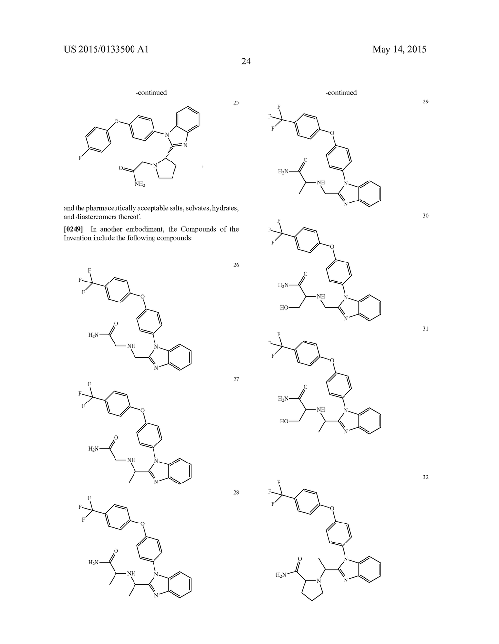 BENZIMIDAZOLE DERIVATIVES AND USE THEREOF - diagram, schematic, and image 25