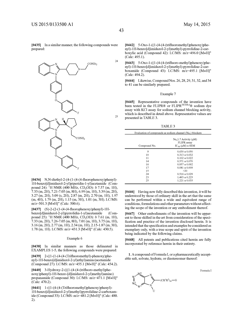 BENZIMIDAZOLE DERIVATIVES AND USE THEREOF - diagram, schematic, and image 44