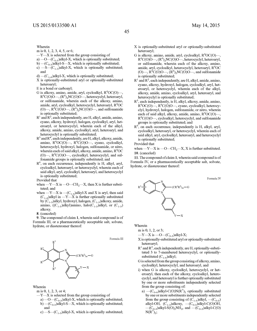 BENZIMIDAZOLE DERIVATIVES AND USE THEREOF - diagram, schematic, and image 46