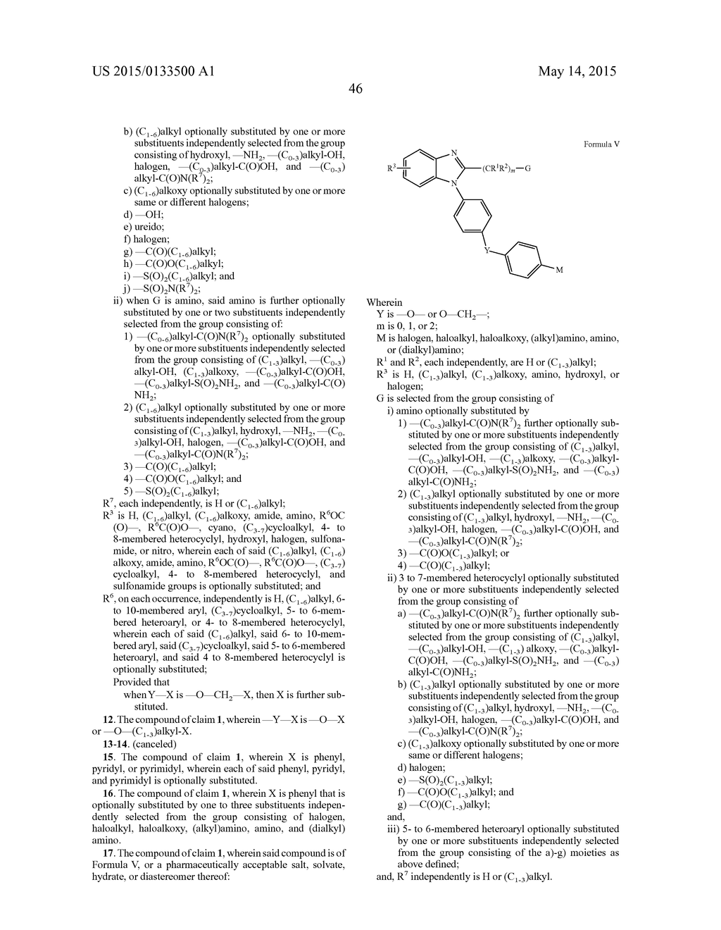 BENZIMIDAZOLE DERIVATIVES AND USE THEREOF - diagram, schematic, and image 47