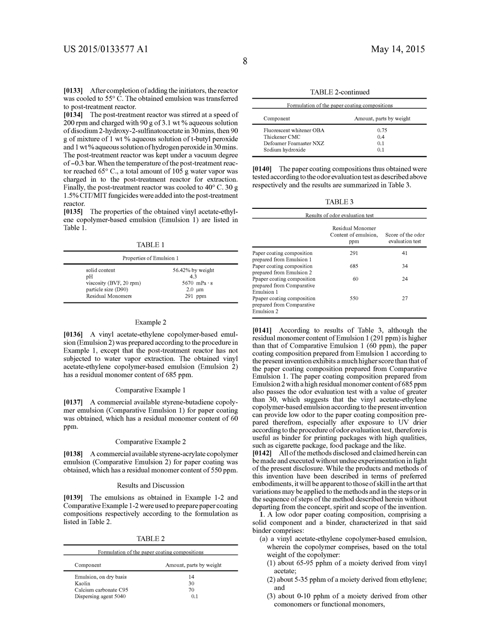 VINYL ACETATE-ETHYLENE COPOLYMER EMULSION AND PAPER COATING COMPOSITION     BASED ON THE SAME - diagram, schematic, and image 09