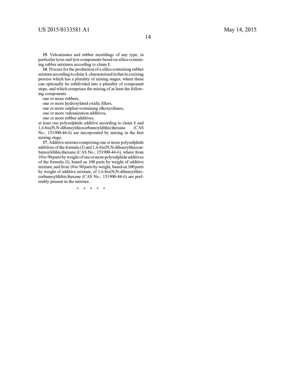 RUBBER BLENDS CONTAINING SILICIC ACID AND COMPRISING ADDITIVES CONTAINING     SULPHUR - diagram, schematic, and image 15