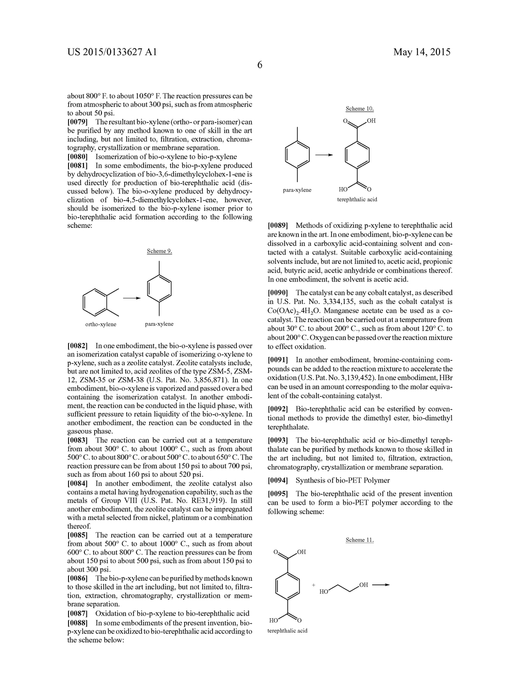 METHODS OF PREPARING PARA-XYLENE FROM BIOMASS - diagram, schematic, and image 09