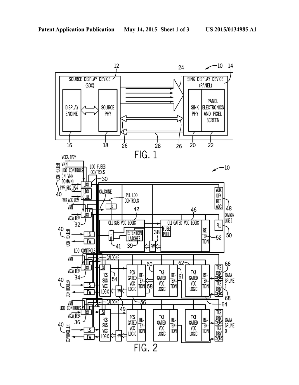 Power Management For a Physical Layer Interface Connecting a Display Panel     to a Display Transmit Engine - diagram, schematic, and image 02