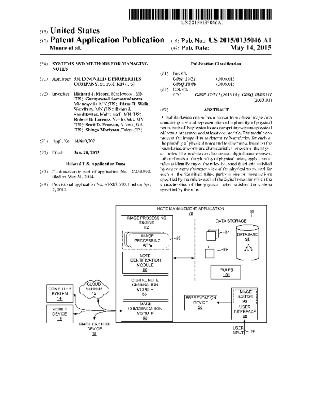 SYSTEMS AND METHODS FOR MANAGING NOTES - diagram, schematic, and image 01