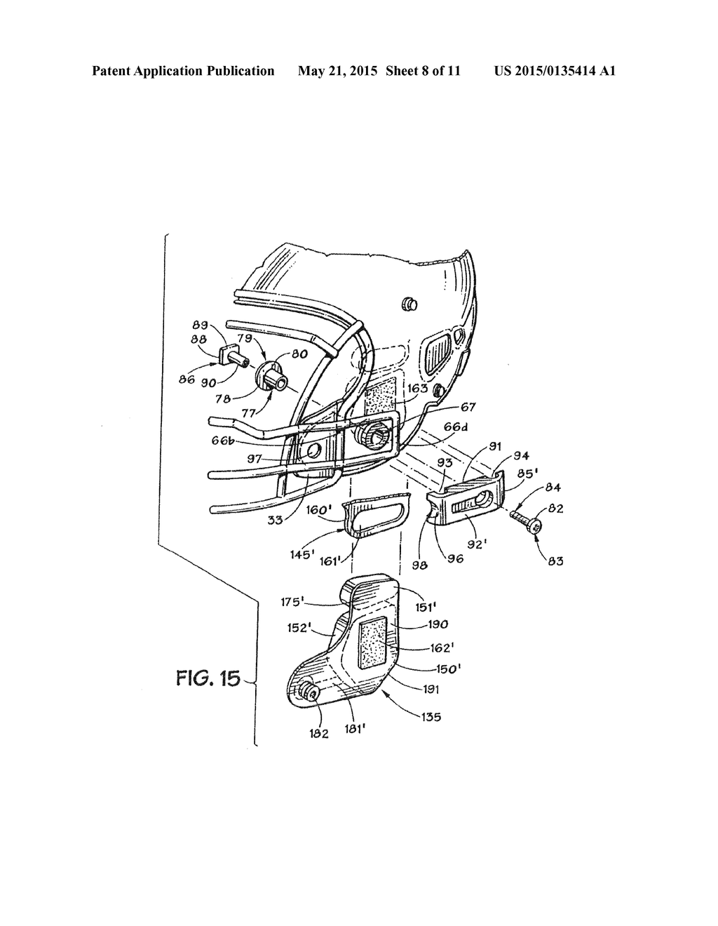 PROTECTIVE SPORTS HELMET - diagram, schematic, and image 09