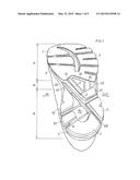 Shoe Sole Having Diagonal Groove diagram and image