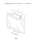 Shelf attachment for flat panel displays diagram and image