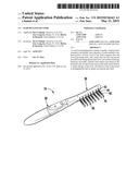 HAIR DETANGLER COMB diagram and image