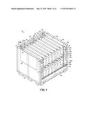 Container Having Tracks With Rounded Edges To Facilitate Movement of     Dunnage Supports diagram and image