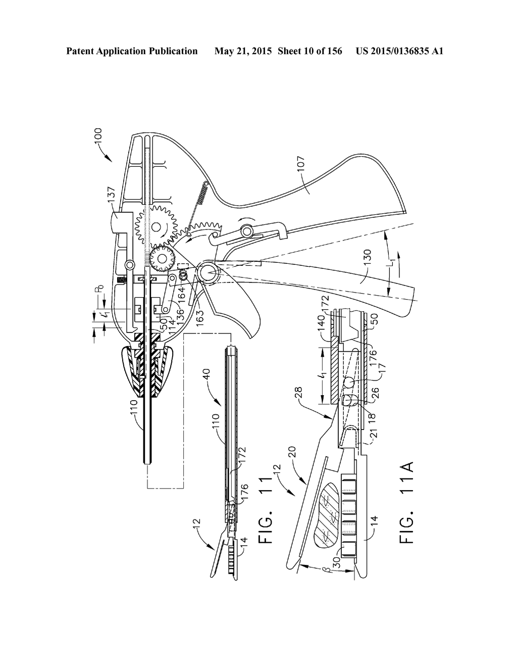 SURGICAL STAPLER WITH FLOATING ANVIL - diagram, schematic, and image 11