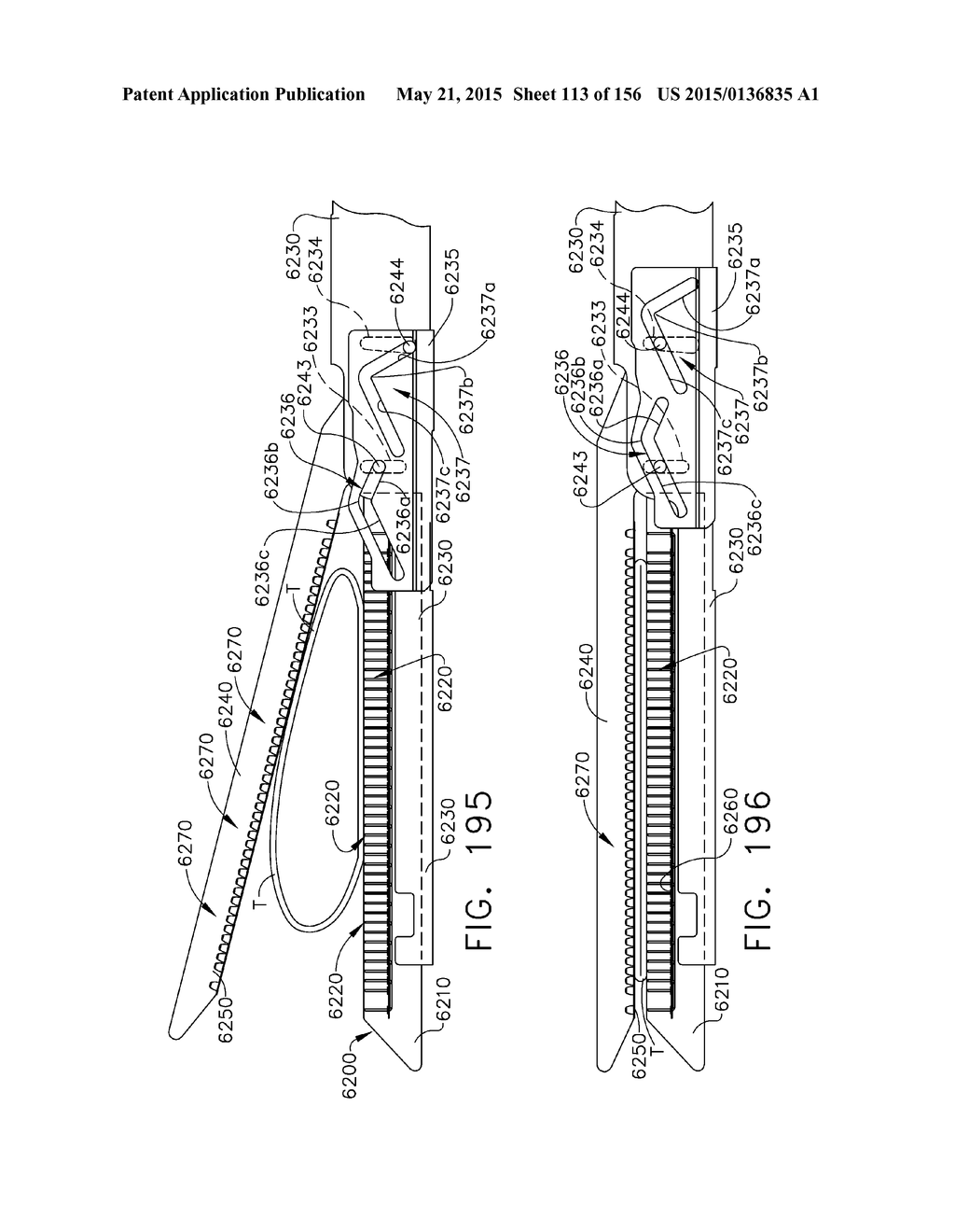 SURGICAL STAPLER WITH FLOATING ANVIL - diagram, schematic, and image 114