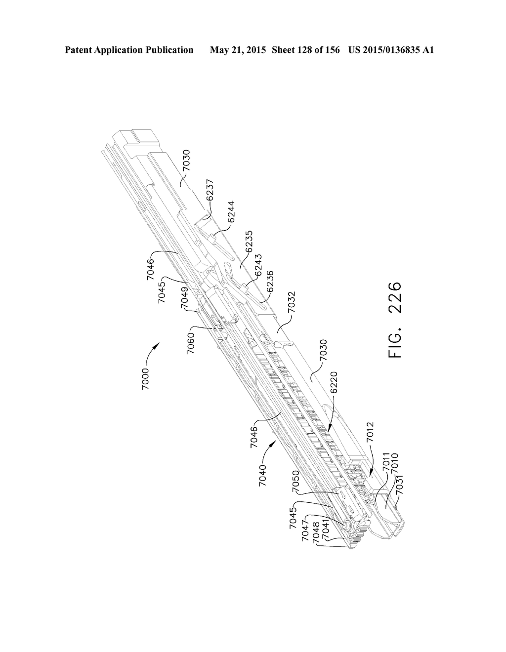 SURGICAL STAPLER WITH FLOATING ANVIL - diagram, schematic, and image 129