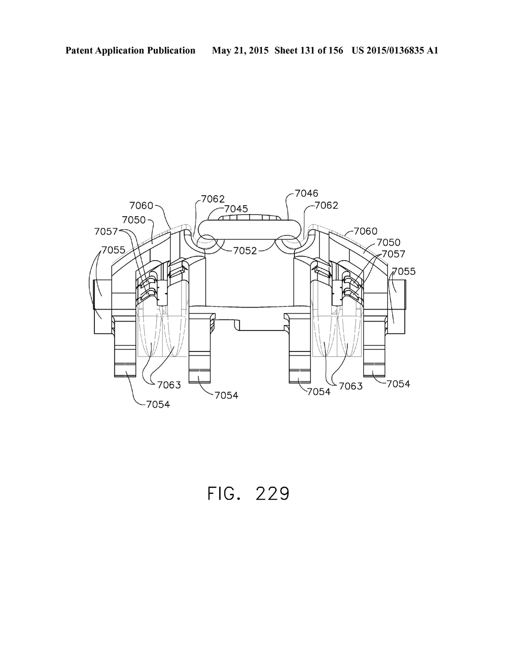 SURGICAL STAPLER WITH FLOATING ANVIL - diagram, schematic, and image 132