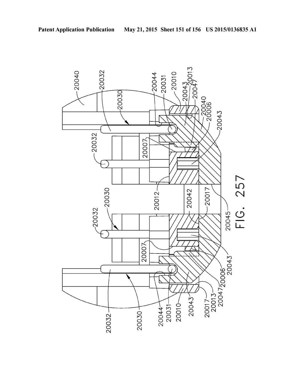 SURGICAL STAPLER WITH FLOATING ANVIL - diagram, schematic, and image 152