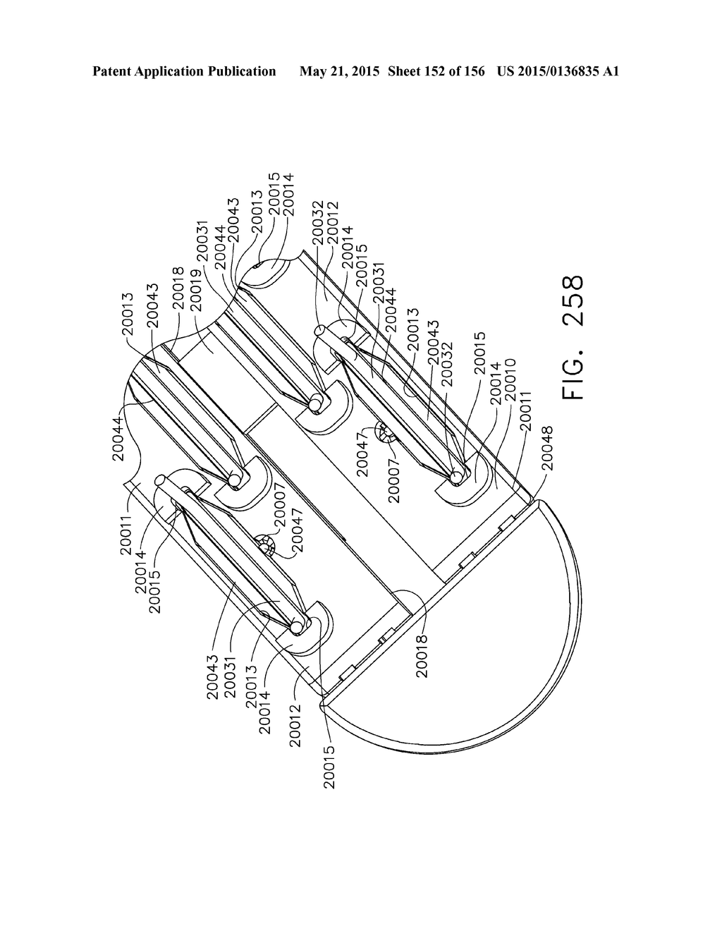 SURGICAL STAPLER WITH FLOATING ANVIL - diagram, schematic, and image 153