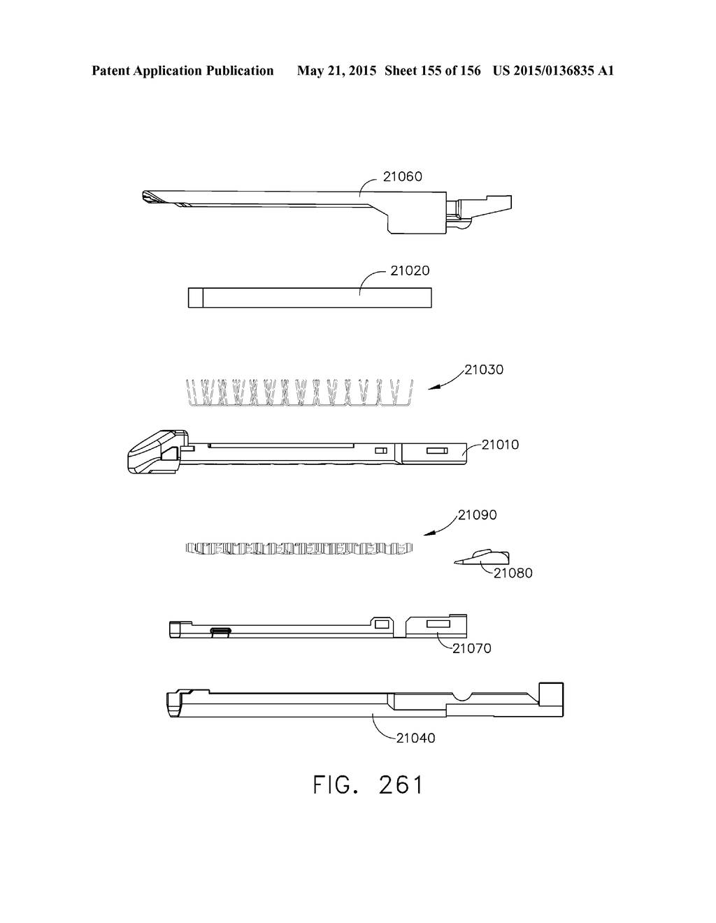 SURGICAL STAPLER WITH FLOATING ANVIL - diagram, schematic, and image 156