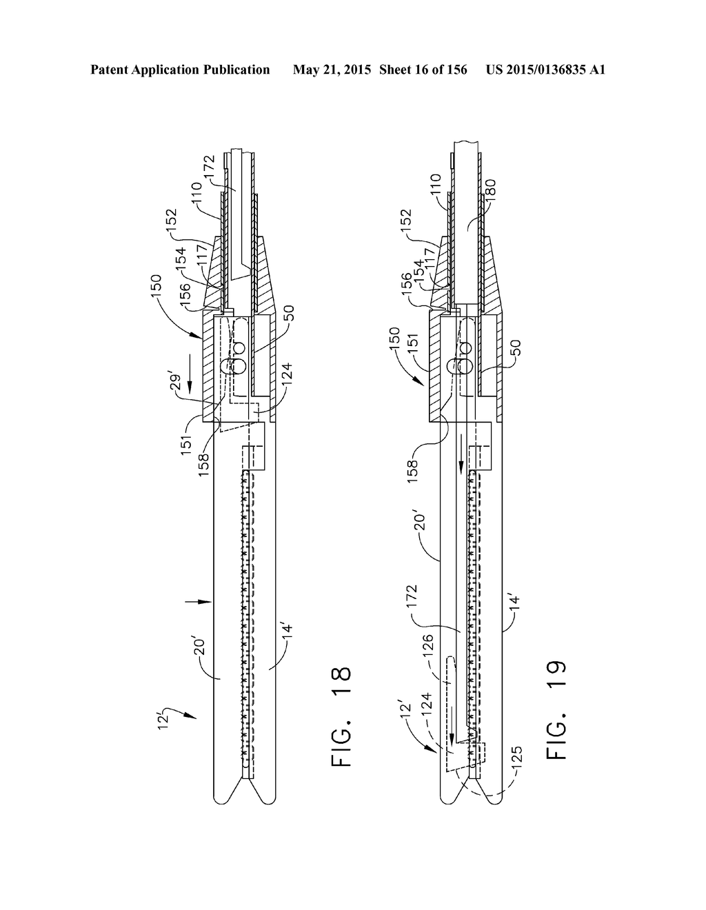 SURGICAL STAPLER WITH FLOATING ANVIL - diagram, schematic, and image 17