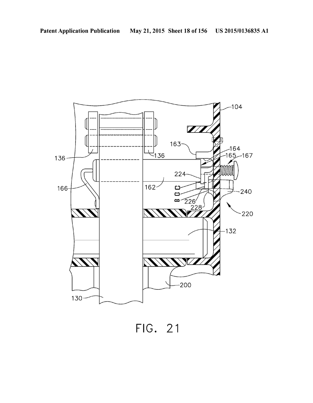 SURGICAL STAPLER WITH FLOATING ANVIL - diagram, schematic, and image 19