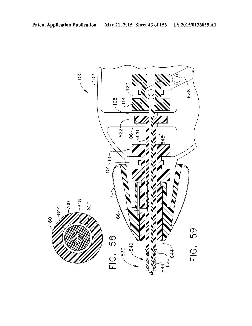 SURGICAL STAPLER WITH FLOATING ANVIL - diagram, schematic, and image 44