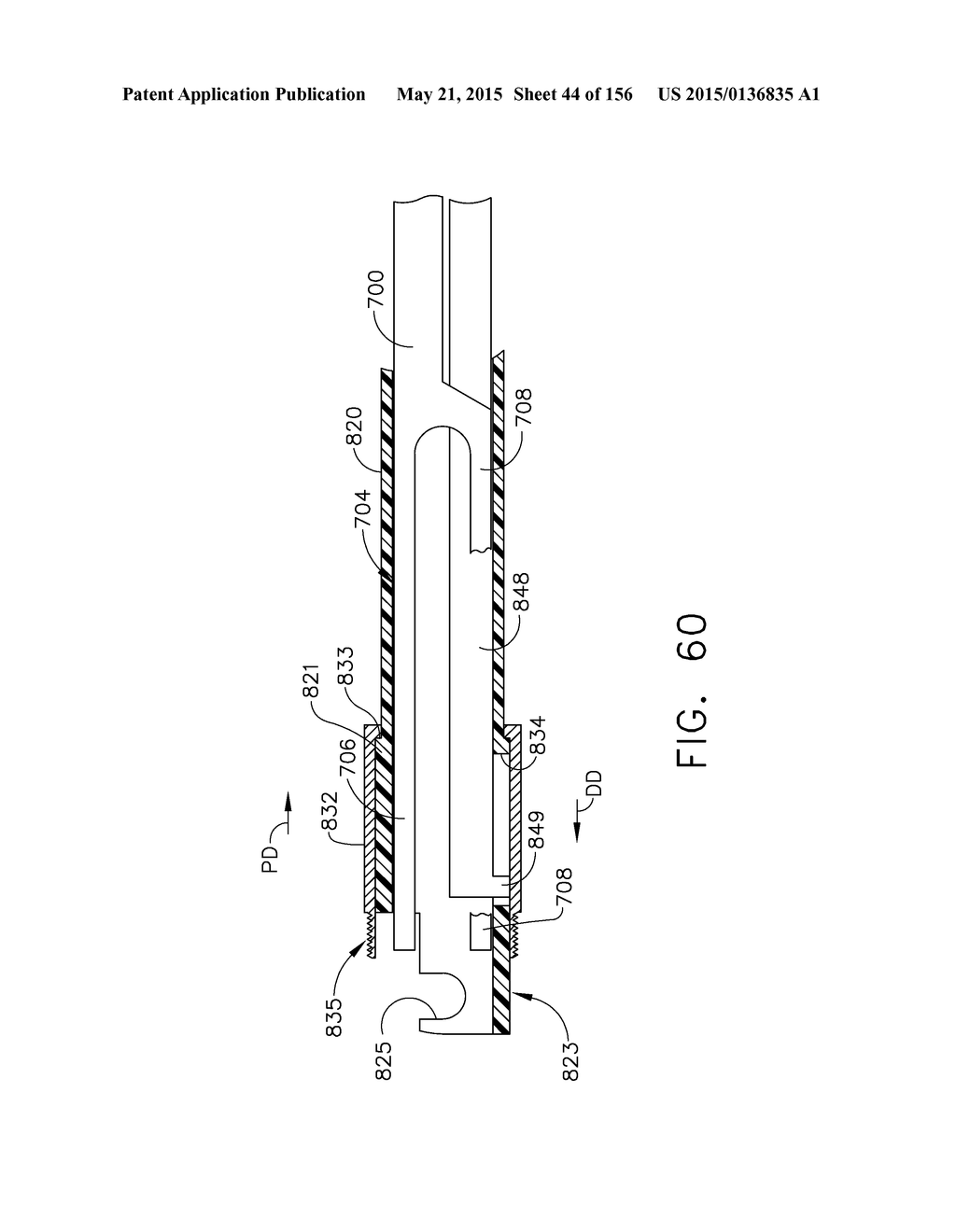 SURGICAL STAPLER WITH FLOATING ANVIL - diagram, schematic, and image 45