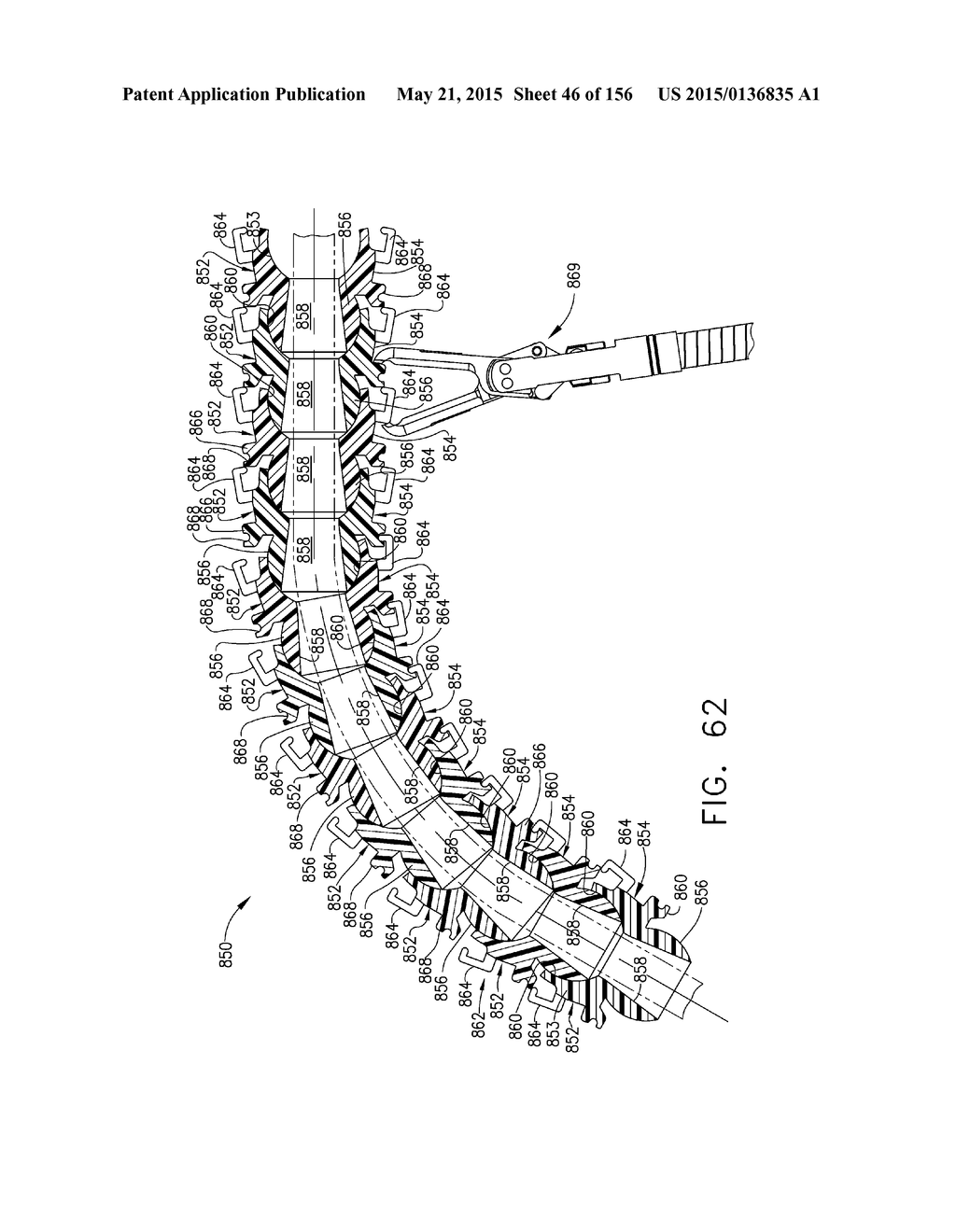 SURGICAL STAPLER WITH FLOATING ANVIL - diagram, schematic, and image 47