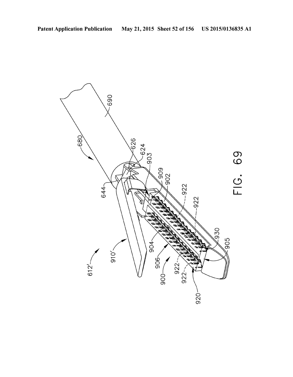 SURGICAL STAPLER WITH FLOATING ANVIL - diagram, schematic, and image 53