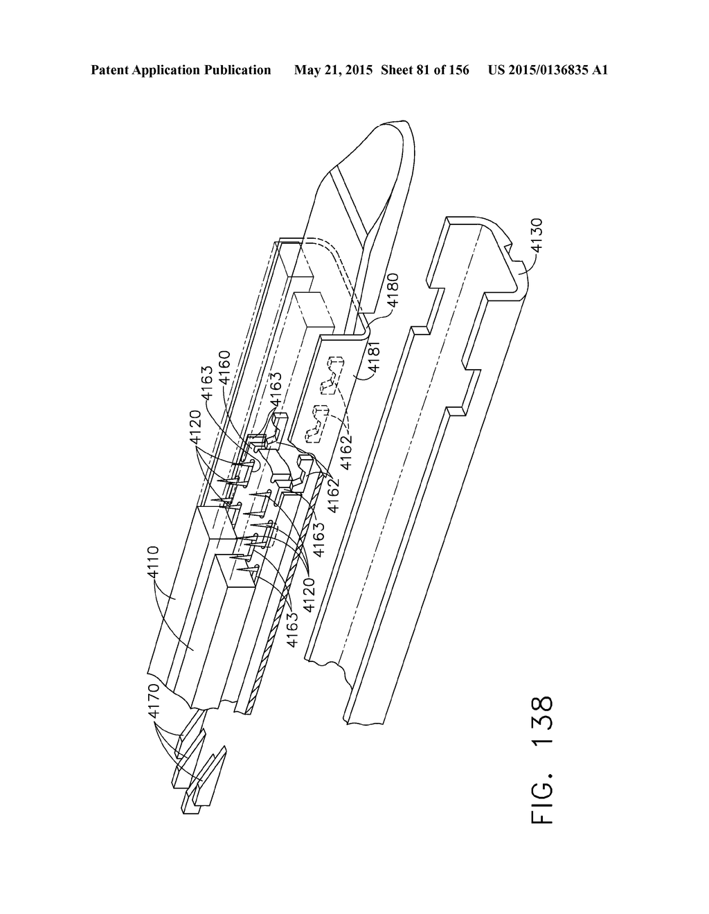 SURGICAL STAPLER WITH FLOATING ANVIL - diagram, schematic, and image 82