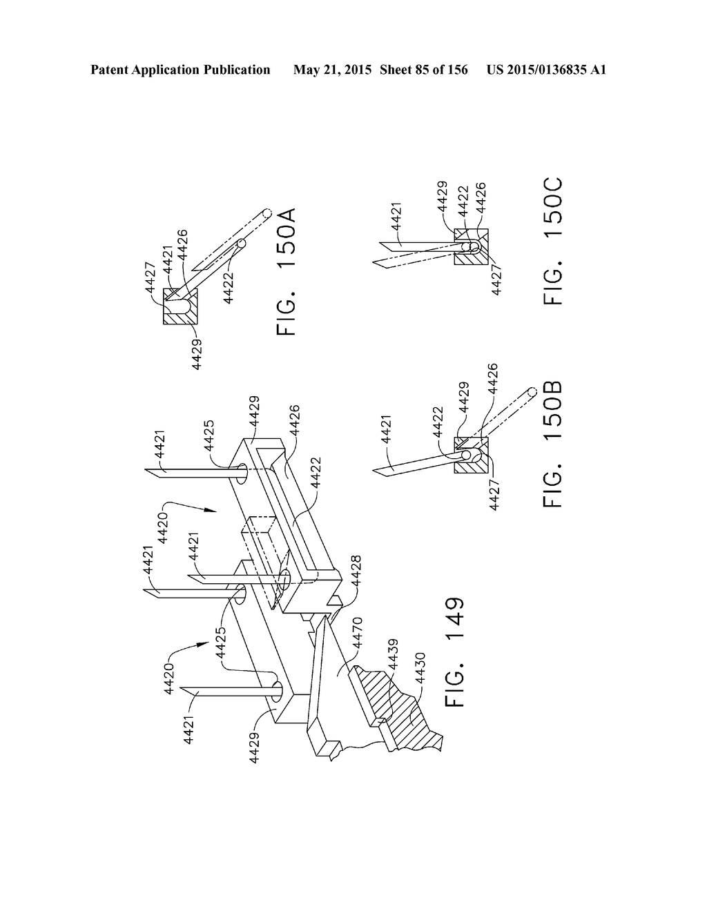 SURGICAL STAPLER WITH FLOATING ANVIL - diagram, schematic, and image 86