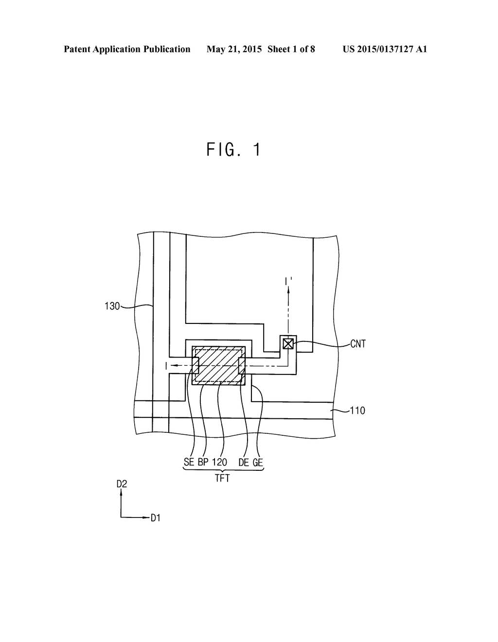 DISPLAY SUBSTRATE AND METHOD OF MANUFACTURING THE SAME - diagram, schematic, and image 02