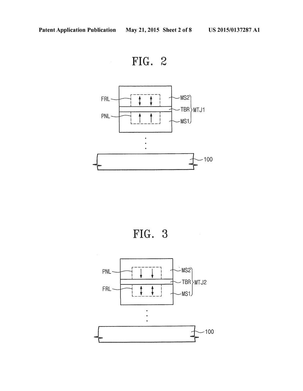 MAGNETIC MEMORY DEVICES HAVING PERPENDICULAR MAGNETIC TUNNEL STRUCTURES     THEREIN - diagram, schematic, and image 03