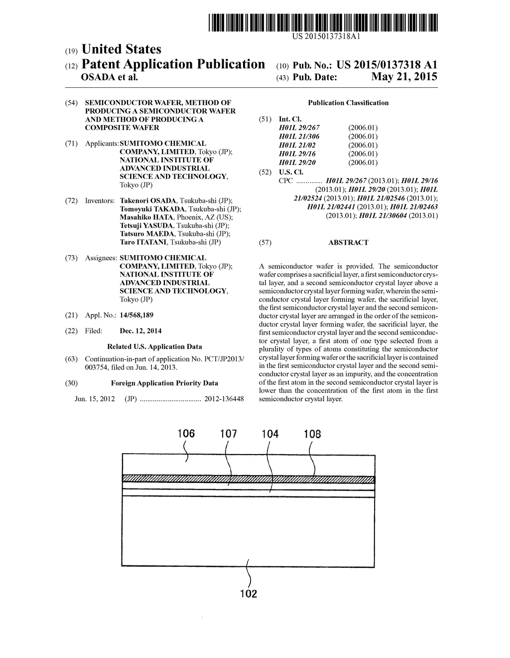 SEMICONDUCTOR WAFER, METHOD OF PRODUCING A SEMICONDUCTOR WAFER AND METHOD     OF PRODUCING A COMPOSITE WAFER - diagram, schematic, and image 01