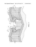 ASSEMBLY INCLUDING A COMPRESSION-MOLDED COMPOSITE COMPONENT HAVING A     SANDWICH STRUCTURE WITH A CELLULOSE-BASED CORE AND AT LEAST ONE FASTENER     COMPONENT diagram and image