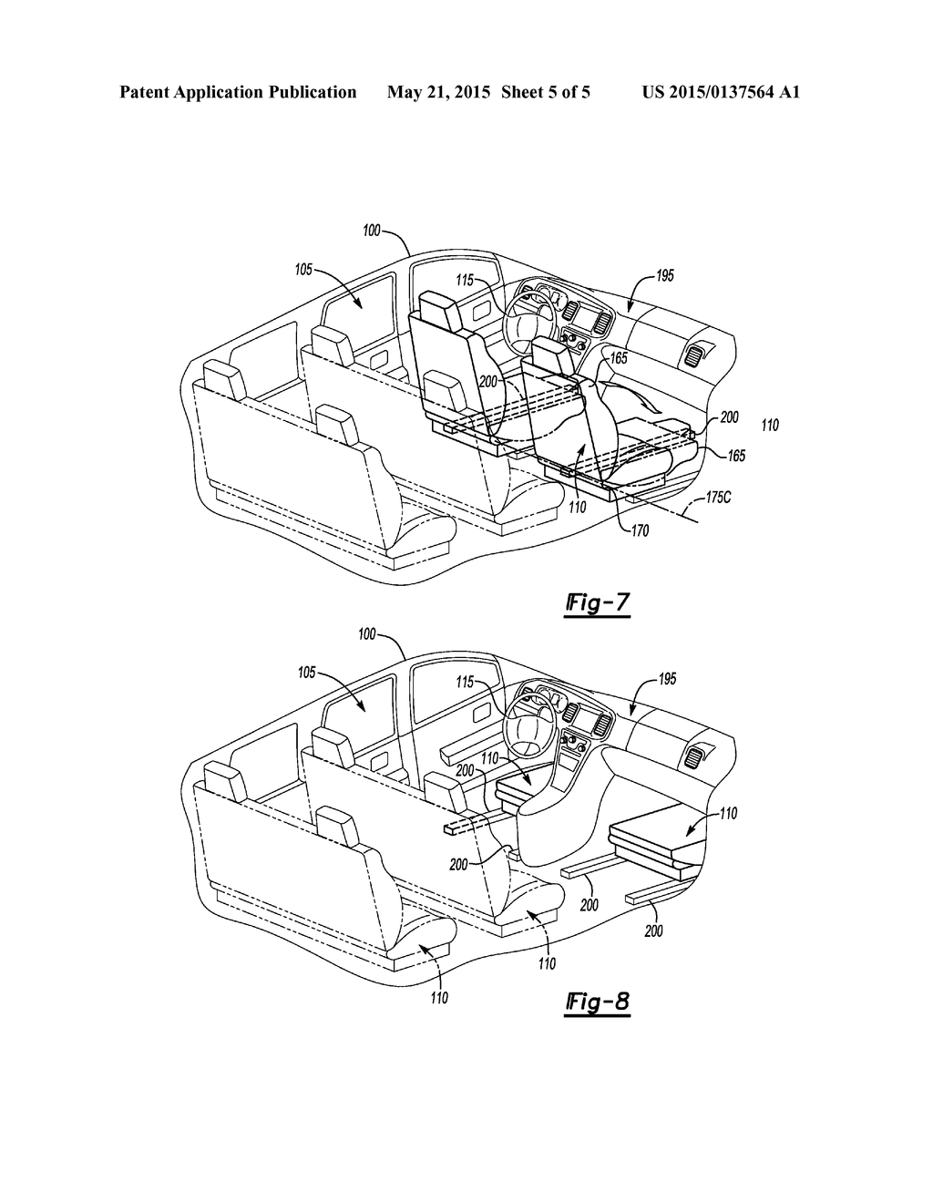 AUTONOMOUS VEHICLE WITH RECONFIGURABLE SEATS - diagram, schematic, and image 06