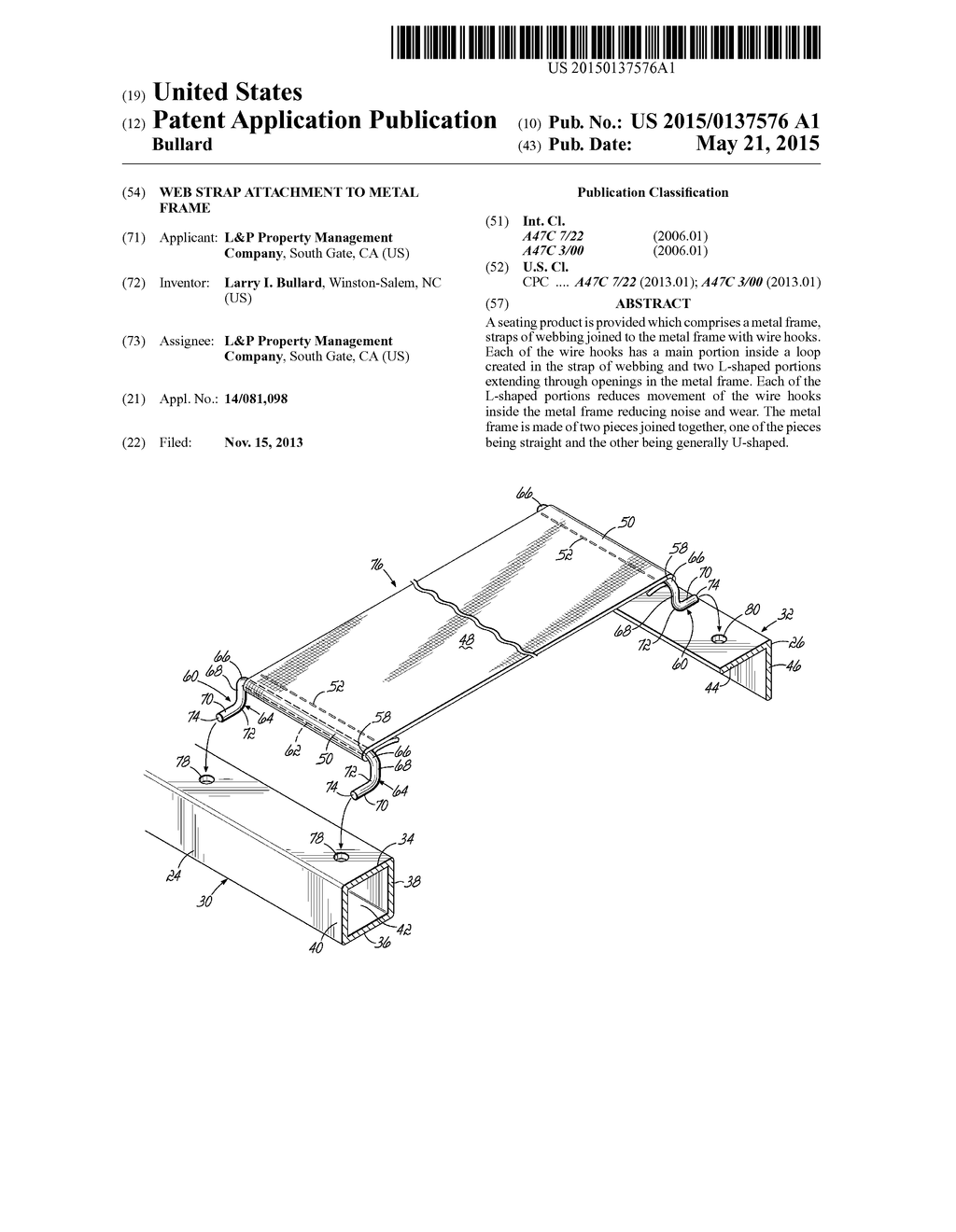 Web Strap Attachment To Metal Frame - diagram, schematic, and image 01