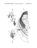 AIRCRAFT WHEEL WITH ROTATIONAL DRIVE ATTACHED TO CLEVISES PROJECTING FROM     WHEEL RIM diagram and image