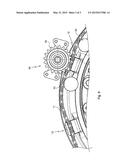 AIRCRAFT WHEEL WITH ROTATIONAL DRIVE ATTACHED TO CLEVISES PROJECTING FROM     WHEEL RIM diagram and image