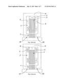 MAGNETIC BEARING AND METHOD FOR MOUNTING A FERROMAGNETIC STRUCTURE AROUND     A CORE OF A MAGNETIC BEARING diagram and image