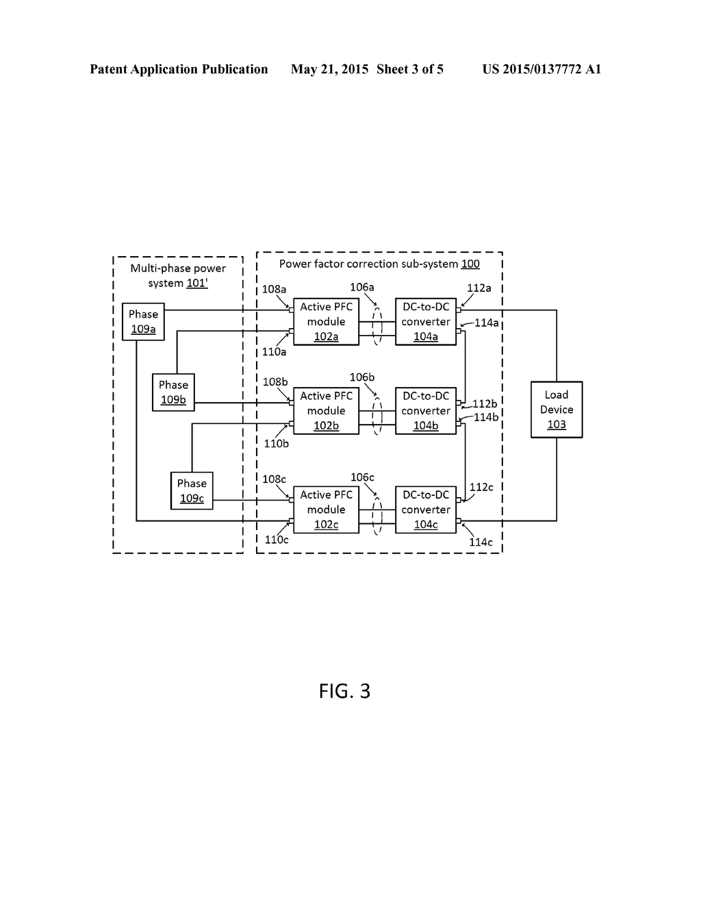 POWER FACTOR CORRECTION SUB-SYSTEM FOR MULTI-PHASE POWER DELIVERY - diagram, schematic, and image 04