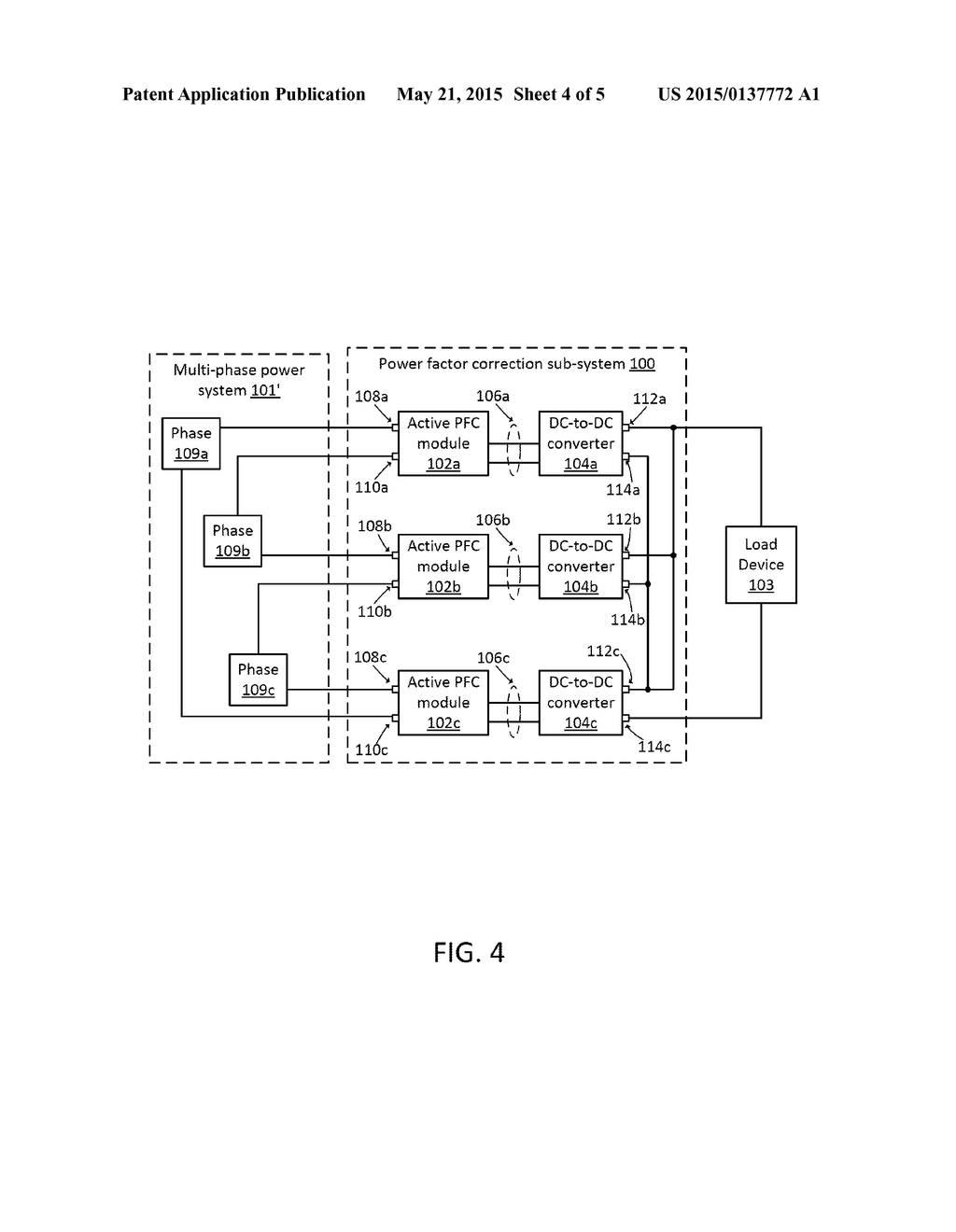 POWER FACTOR CORRECTION SUB-SYSTEM FOR MULTI-PHASE POWER DELIVERY - diagram, schematic, and image 05