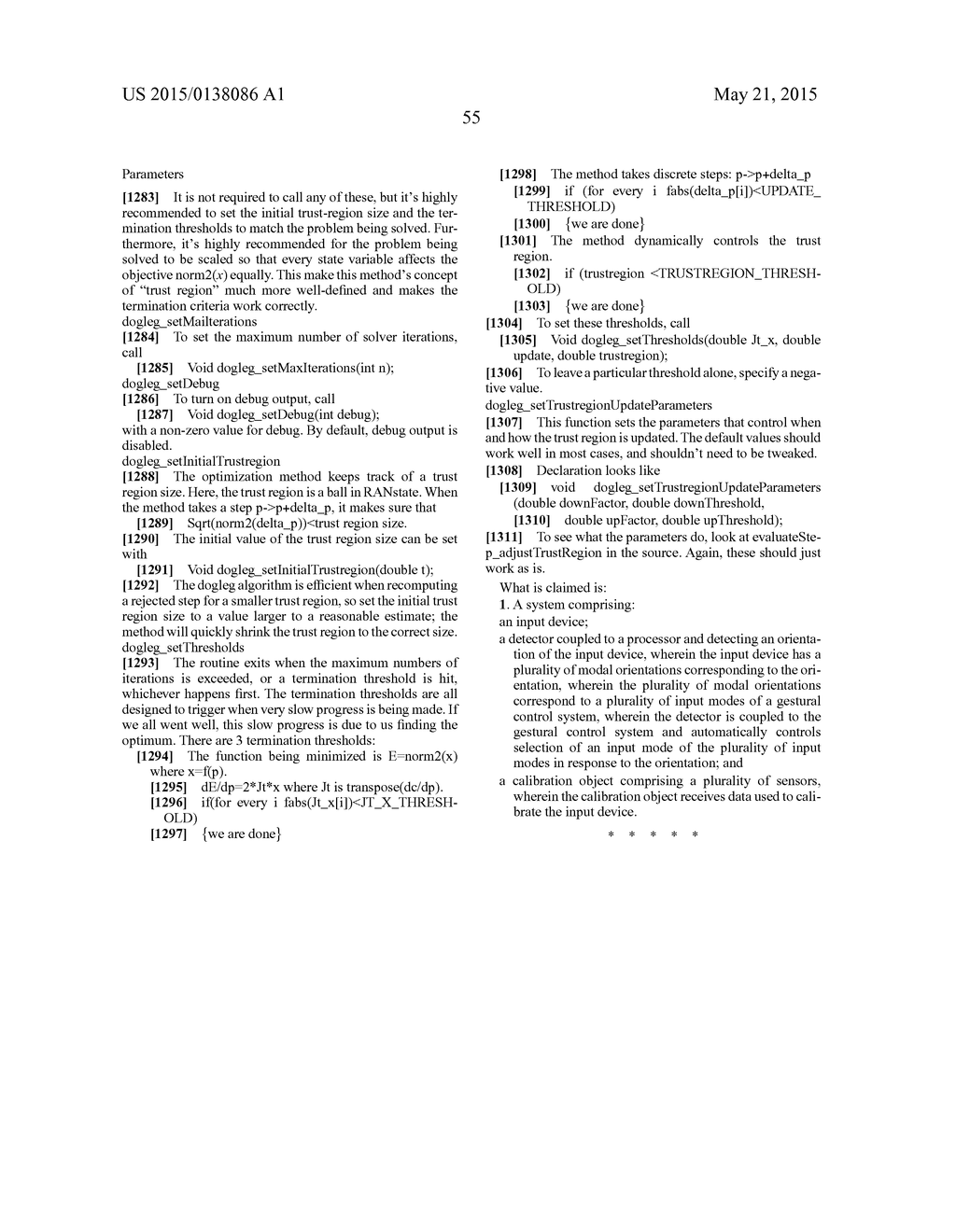 CALIBRATING CONTROL DEVICE FOR USE WITH SPATIAL OPERATING SYSTEM - diagram, schematic, and image 90