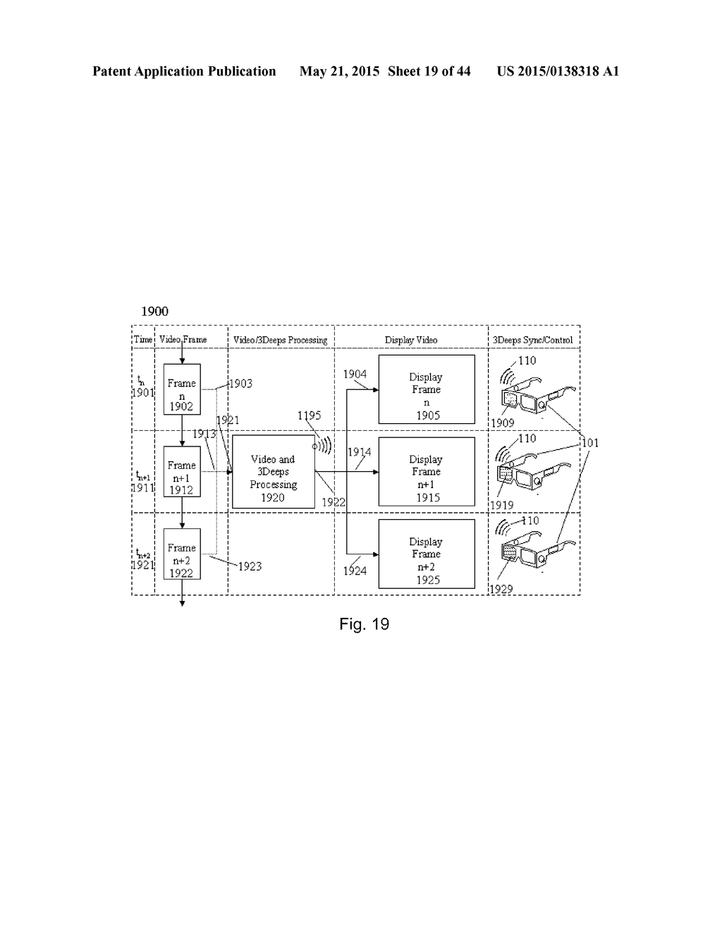 CONTINUOUS ADJUSTABLE 3DEEPS FILTER SPECTACLES FOR OPTIMIZED 3DEEPS     STEREOSCOPIC VIEWING, CONTROL METHOD AND MEANS THEREFOR, AND SYSTEM AND     METHOD OF GENERATING AND DISPLAYING A MODIFIED VIDEO - diagram, schematic, and image 20