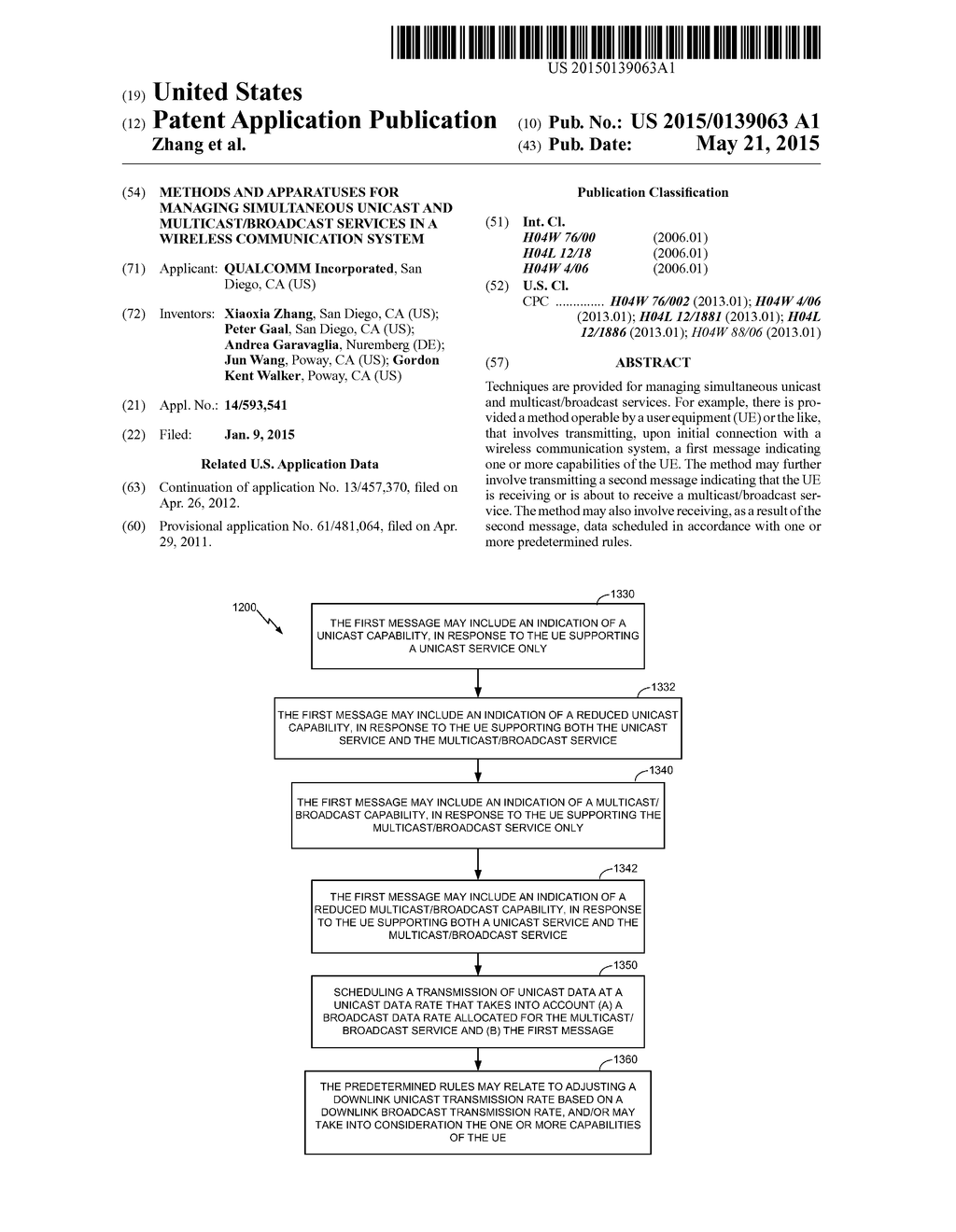 METHODS AND APPARATUSES FOR MANAGING SIMULTANEOUS UNICAST AND     MULTICAST/BROADCAST SERVICES IN A WIRELESS COMMUNICATION SYSTEM - diagram, schematic, and image 01