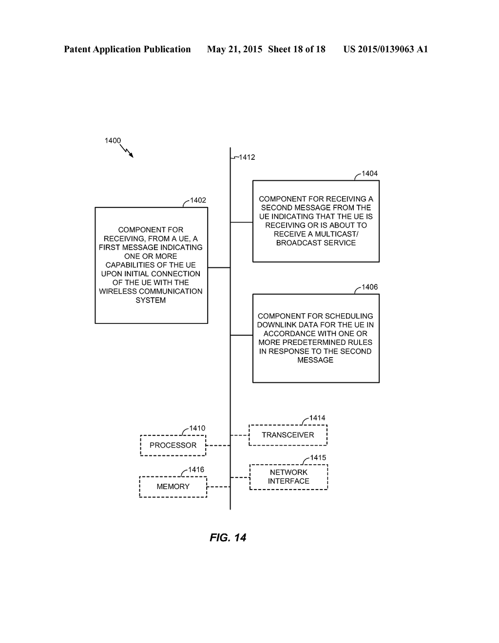 METHODS AND APPARATUSES FOR MANAGING SIMULTANEOUS UNICAST AND     MULTICAST/BROADCAST SERVICES IN A WIRELESS COMMUNICATION SYSTEM - diagram, schematic, and image 19