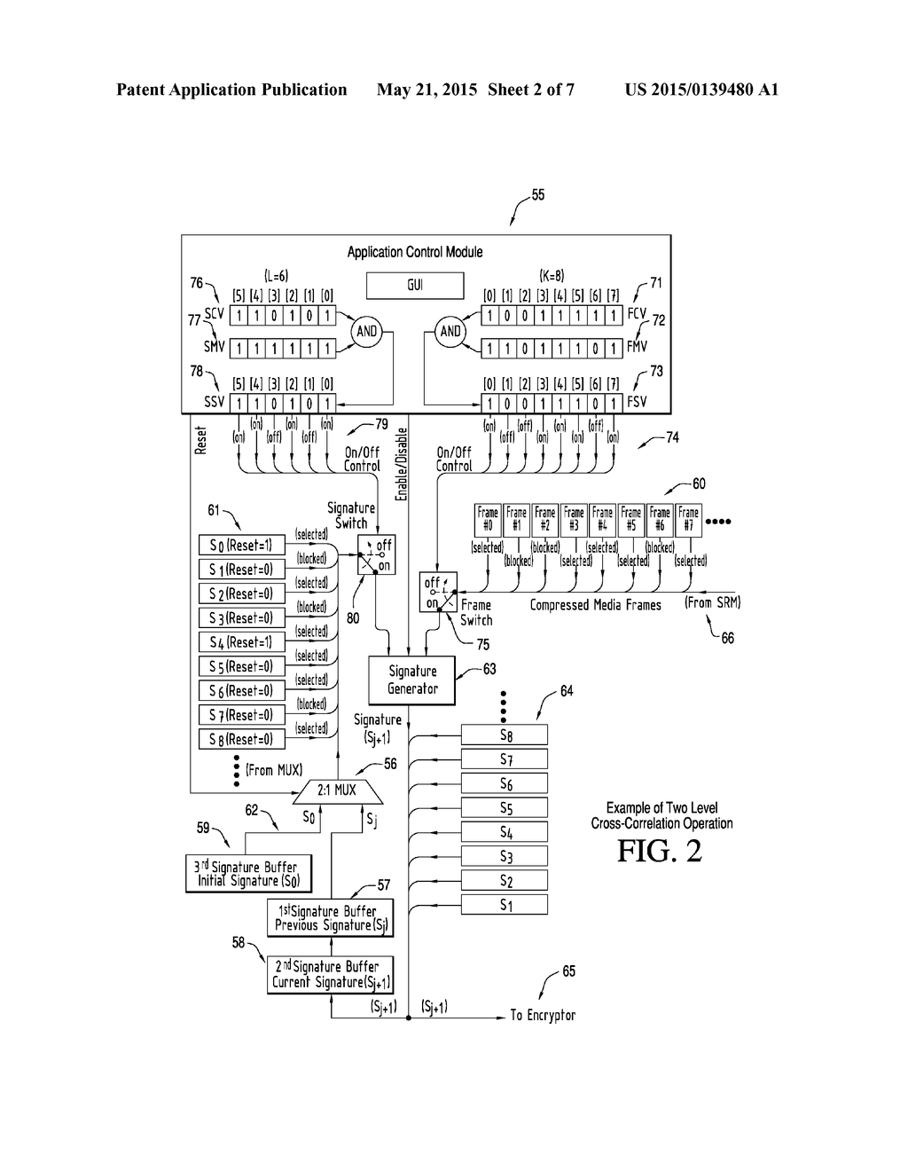 CROSS-CORRELATION BASED SYSTEM FOR WATERMARKING MEDIA - diagram, schematic, and image 03