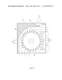 THIN-PROFILE CROSS-FLOW FAN WITH AIR VOLUME GAIN EFFECT diagram and image