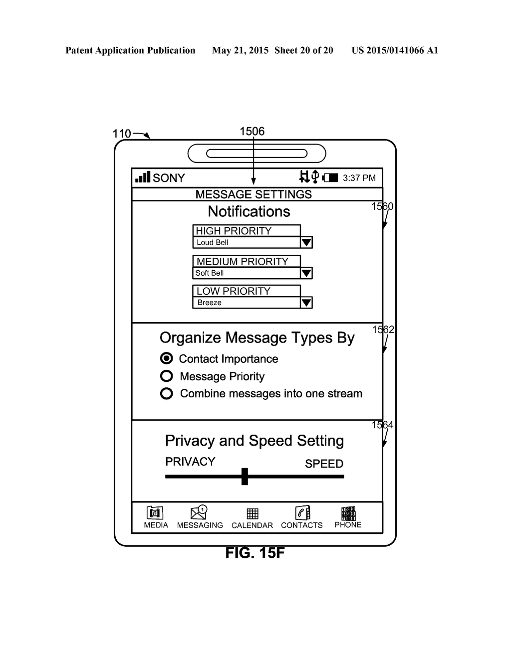 SYSTEMS AND METHODS FOR PRIORITIZING MESSAGES ON A MOBILE DEVICE - diagram, schematic, and image 21