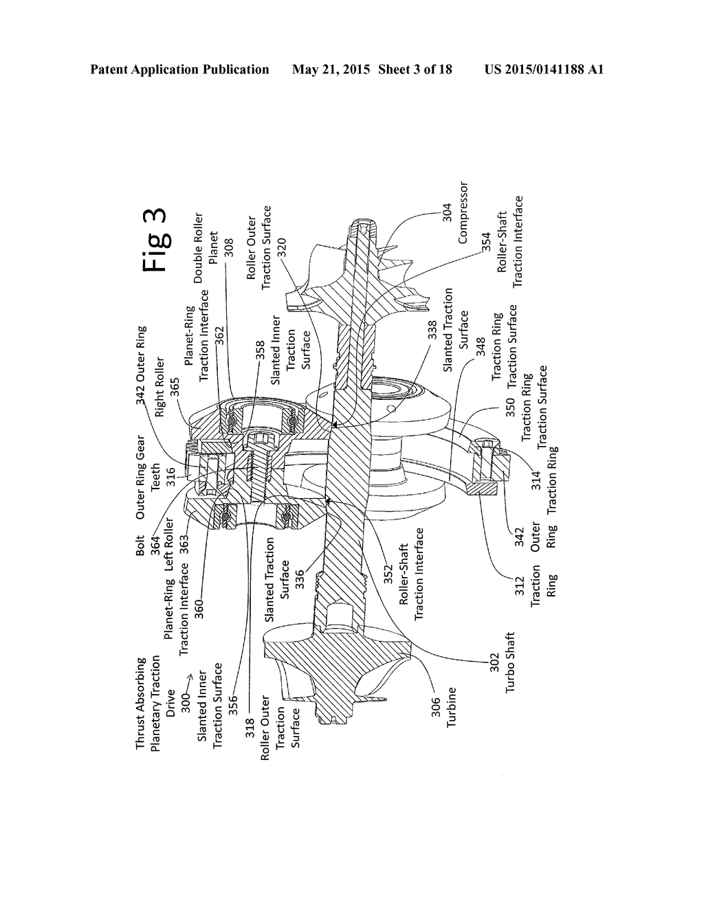 THRUST ABSORBING PLANETARY TRACTION DRIVE SUPERTURBO - diagram, schematic, and image 04